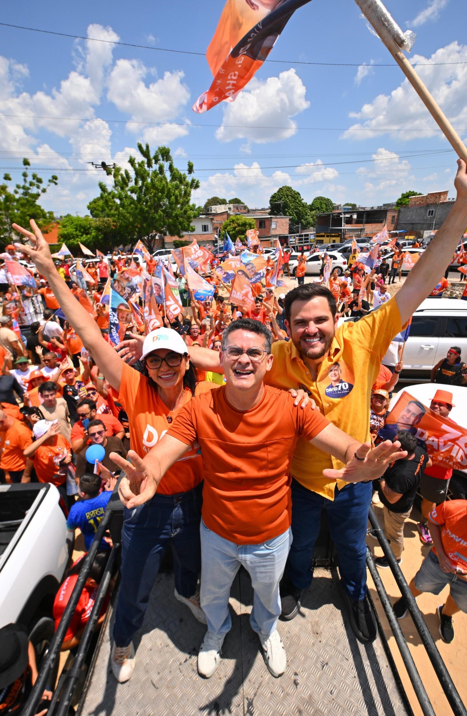 David Almeida encerra carreata em Manaus ao lado de Renato Junior e Dra. Shádia